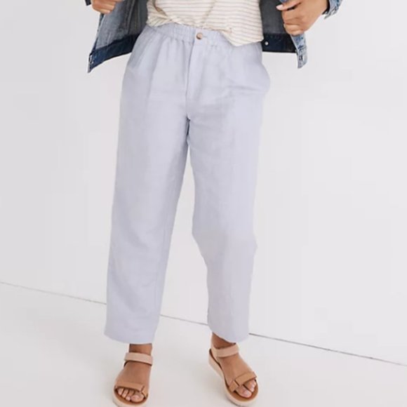 Linen-Blend Track Trousers - Picture 1 of 4